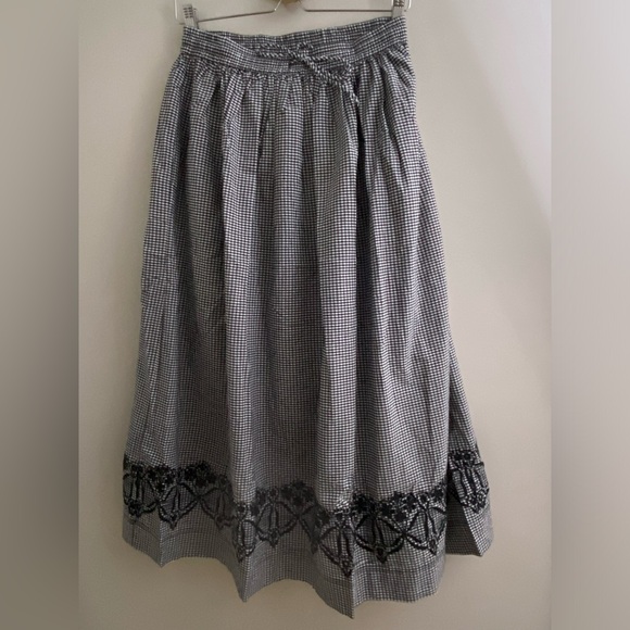 Anthropologie Damson Madder Keeley Midi Skirt size 2 new nwt black color - Picture 8 of 9